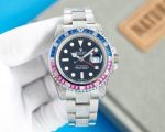 ROLEX GMT-Master II 40mm 904L Steel Etc2836 Movement Black Watch